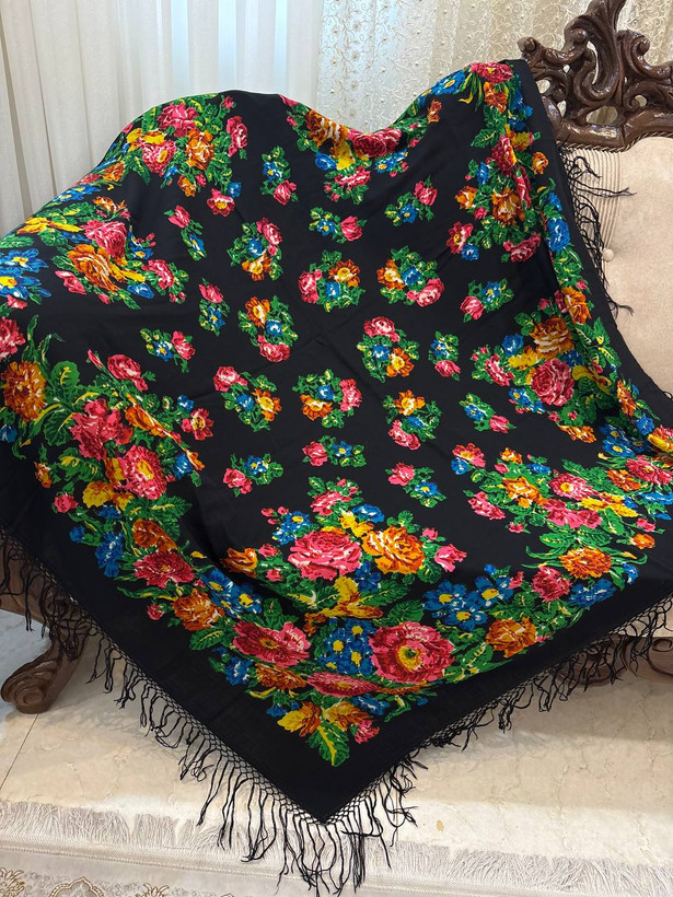 چارقد پشمی اصیل ترکمن - کد 1332