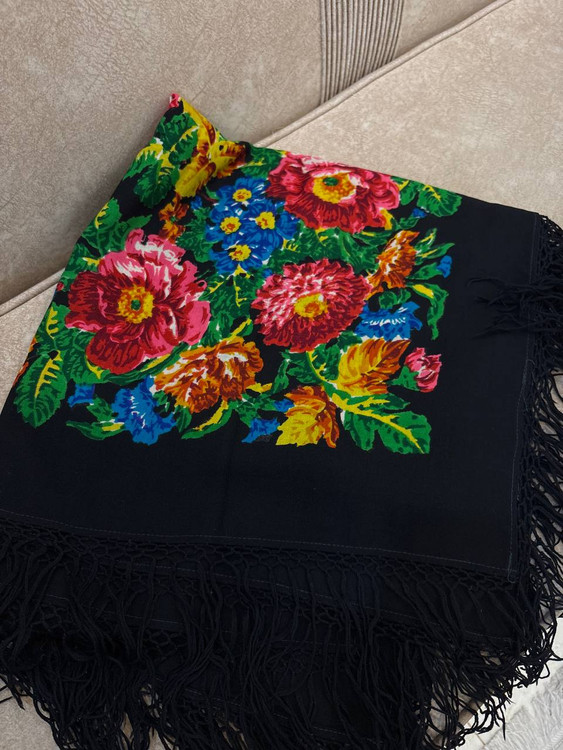 چارقد پشمی اصیل ترکمن - کد 1332