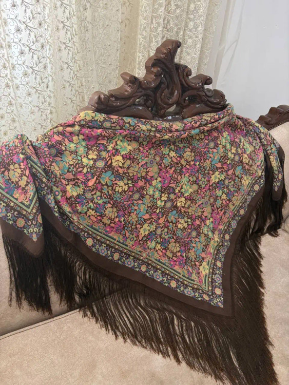 روسری ابریشم ایتالیایی - کد 1334