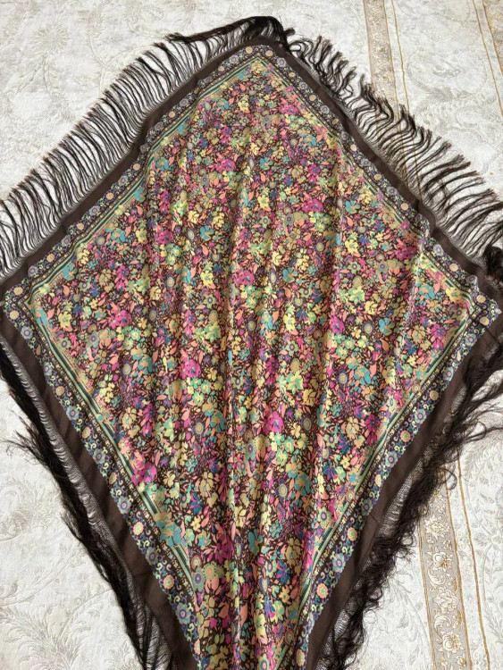 روسری ابریشم ایتالیایی - کد 1334