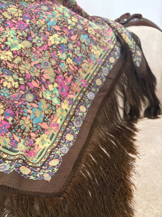 روسری ابریشم ایتالیایی - کد 1334