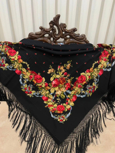 روسری پشمی روسی – کد 1336