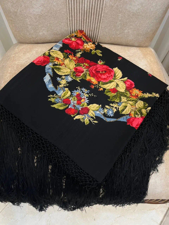 روسری پشمی روسی – کد 1336