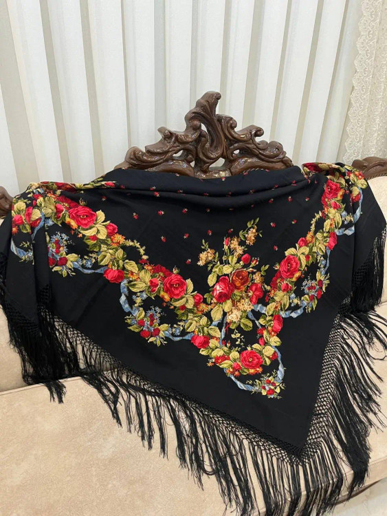 روسری پشمی روسی – کد 1336