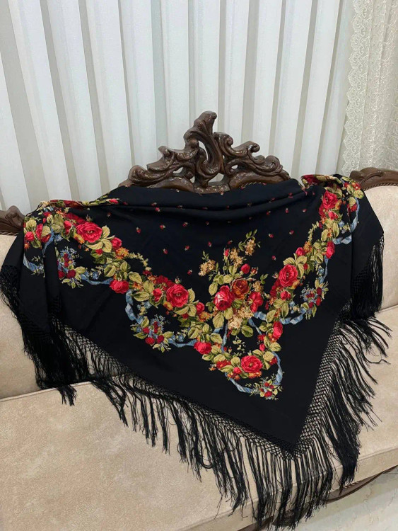 روسری پشمی روسی – کد 1336