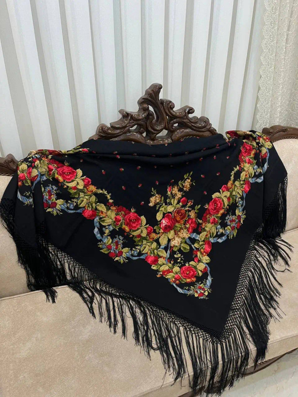 روسری پشمی روسی – کد 1336
