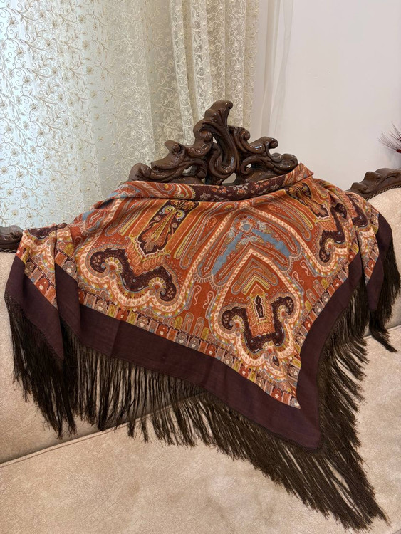 چارقد ترکمن چارقد ایتالیایی چارقد پشمی چارقد پشمی چارقد ترک چارقد دست بافت زنان ترکمن