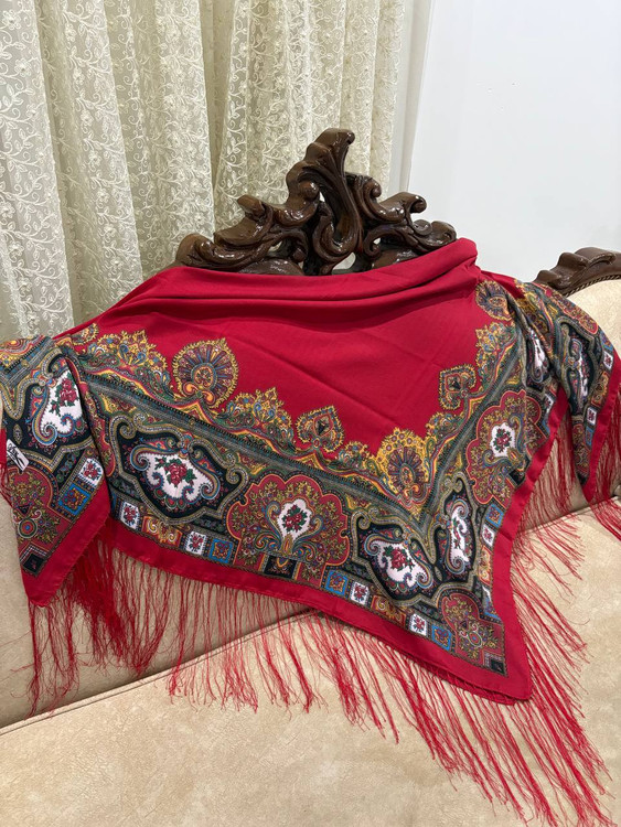 چارقد ایتالیایی چارقد پشمی چارقد ترک چارقد ترکمن چارقد دست بافت زنان ترکمن