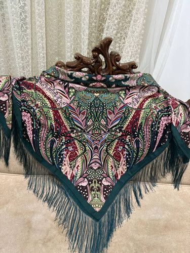 چارقد ایتالیایی چارقد پشمی چارقد ترک چارقد ترکمن چارقد دست بافت زنان ترکمن