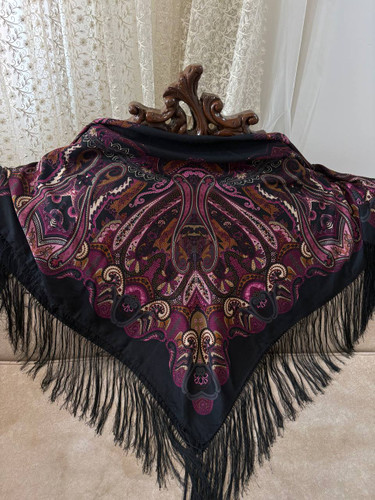 چارقد ایتالیایی چارقد پشمی چارقد ترک چارقد ترکمن چارقد دست بافت زنان ترکمن