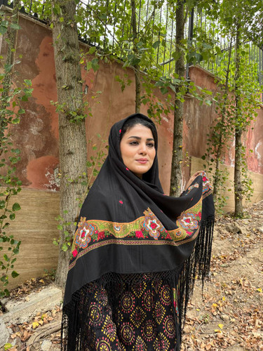 چارقد ایتالیایی چارقد پشمی چارقد ترک چارقد ترکمن چارقد دست بافت زنان ترکمن