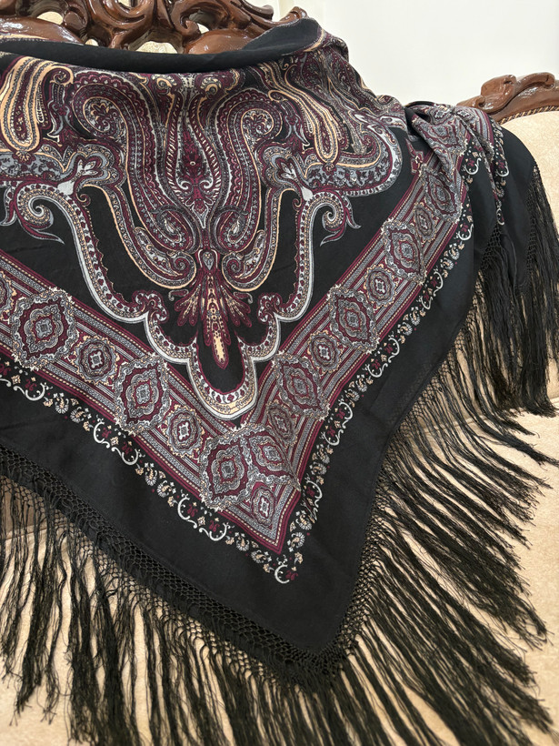 چارقد _ اصل ایتالیا مشکی_۱۵۰۷ سلطنتی