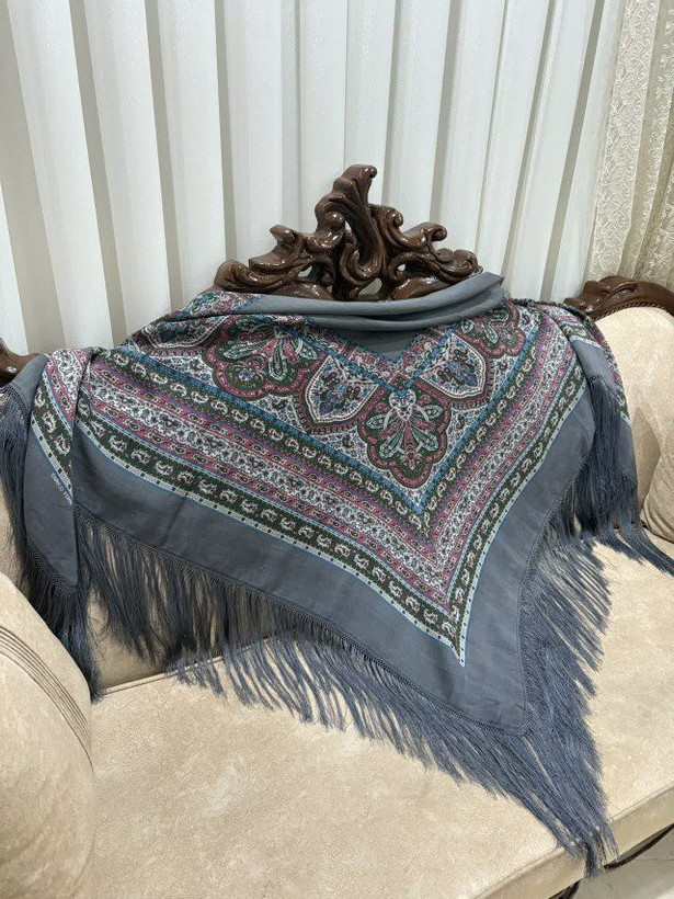 چارقد ایتالیایی طوسی ریشه پرپشت کد --۱۵۶۳