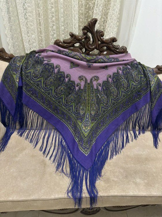 چارقد ایتالیایی چارقد پشمی چارقد ترک چارقد ترکمن چارقد دست بافت زنان ترکمن