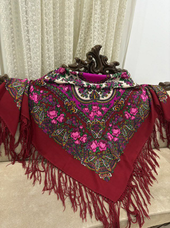 چارقد ایتالیایی چارقد پشمی چارقد ترک چارقد ترکمن چارقد دست بافت زنان ترکمن