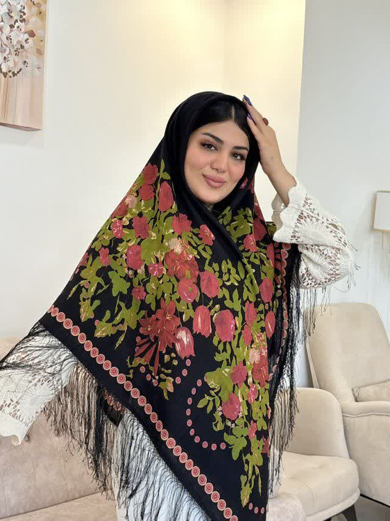 چارقد ایتالیایی چارقد پشمی چارقد ترک چارقد ترکمن چارقد دست بافت زنان ترکمن