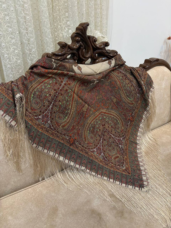 چارقد ایتالیایی چارقد پشمی چارقد ترک چارقد ترکمن چارقد دست بافت زنان ترکمن