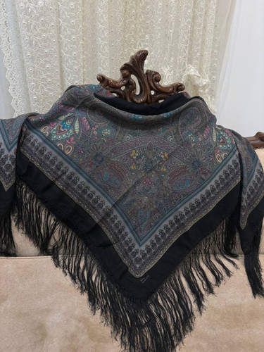 چارقد ایتالیایی چارقد پشمی چارقد ترک چارقد ترکمن چارقد دست بافت زنان ترکمن