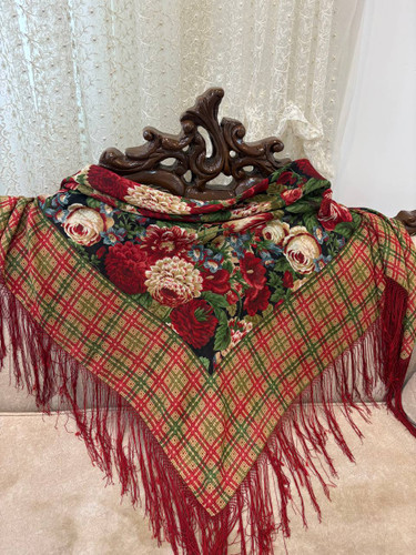 چارقد ایتالیایی چارقد پشمی چارقد ترک چارقد ترکمن چارقد دست بافت زنان ترکمن