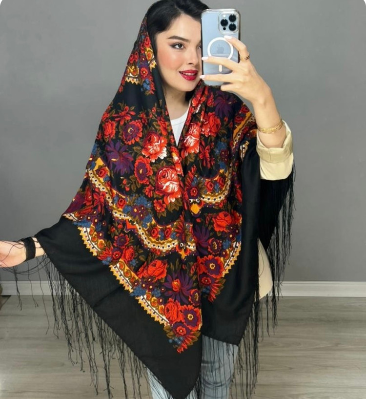 چارقد نخی ترک خوشرنگ_کد1749