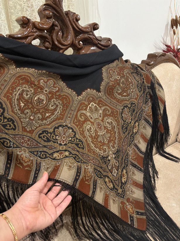 چارقد شکلاتی اصیل ترکمن1586