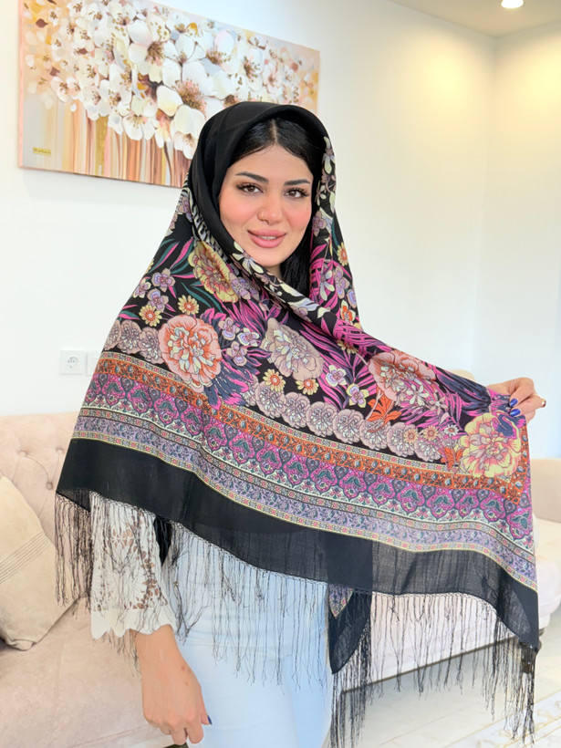 چارقد ایتالیایی (گل یار) ـــ کد ۱۳۸۱