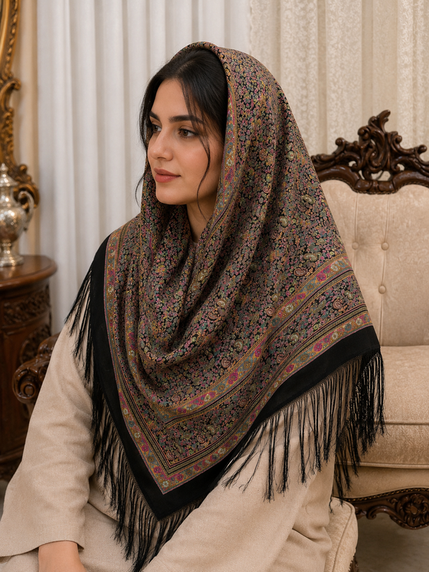 چارقد شکیل و گرانبها ترمه ریز_کد1770
