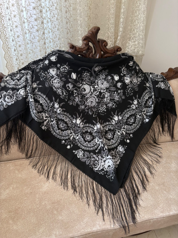چارقد نخی ترک مشکی کدــ۱۹۱۵