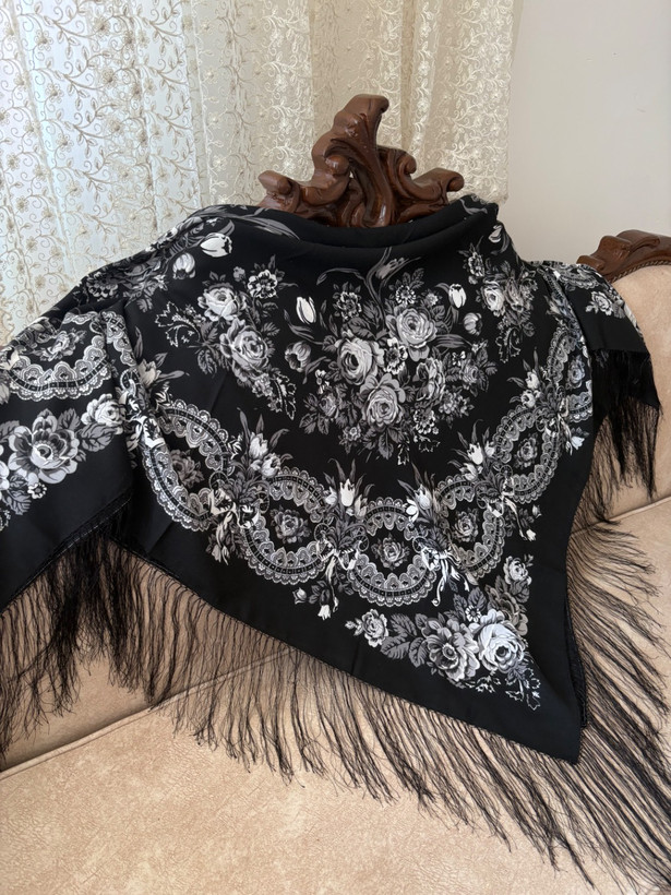 چارقد نخی ترک مشکی کدــ۱۹۱۵