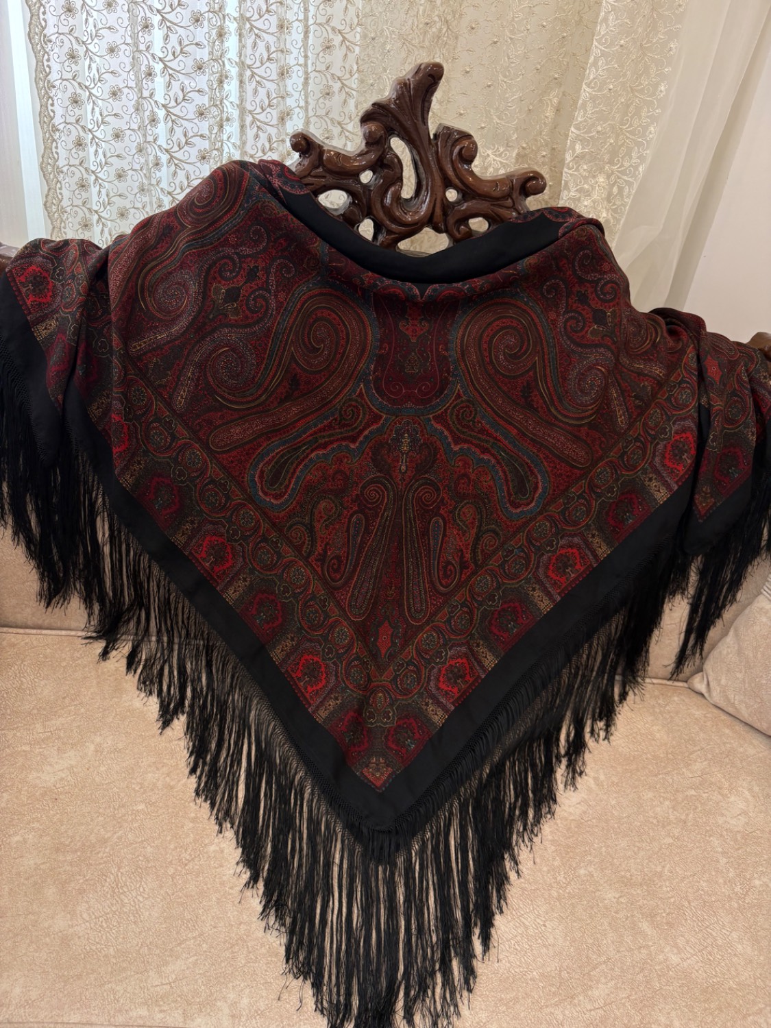روسری ایتالیایی زرشکی ـ۱۹۳۷
