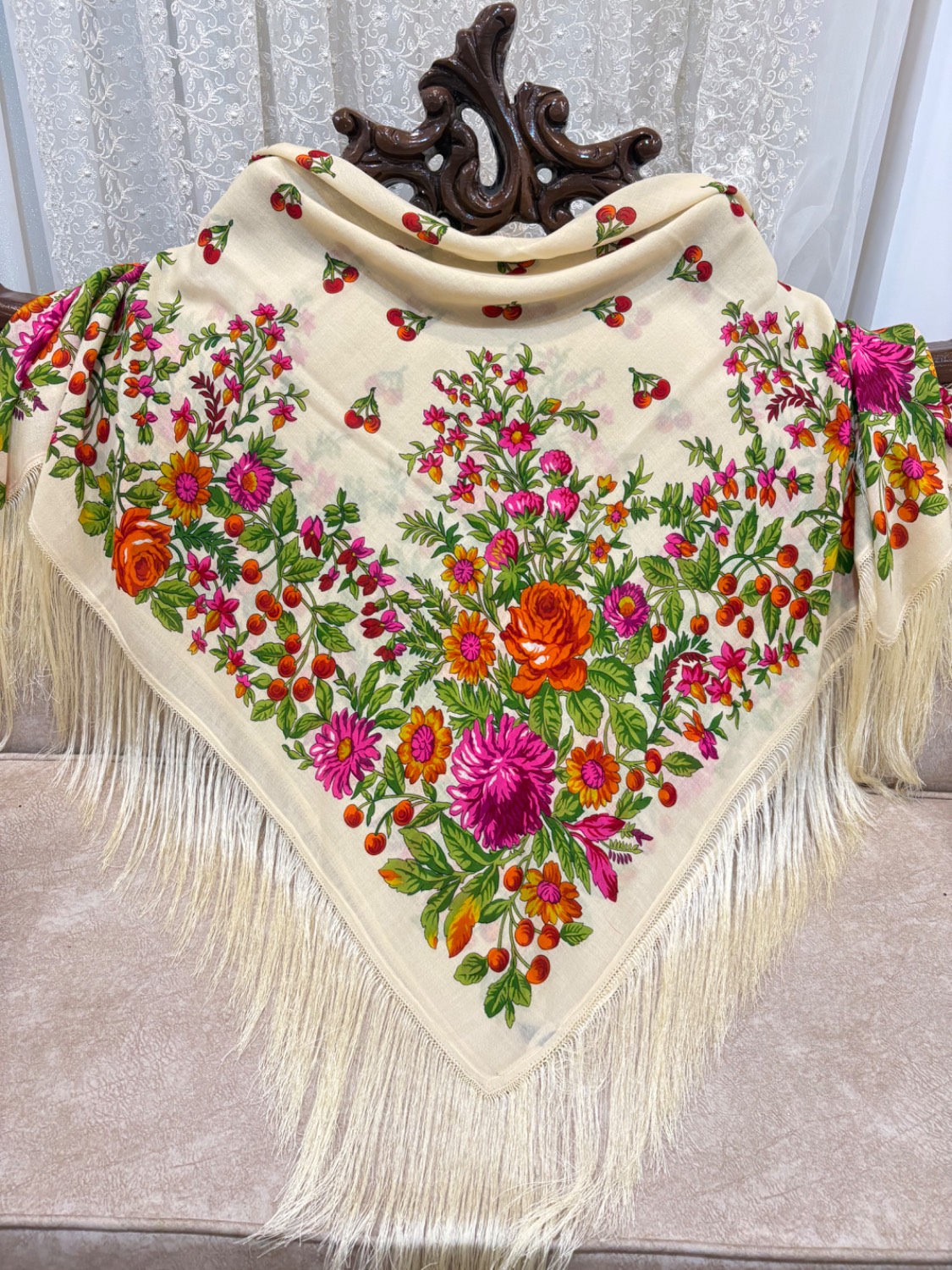 چارقد ایتالیایی عروس ترکمن کدـ۱۹۴۵