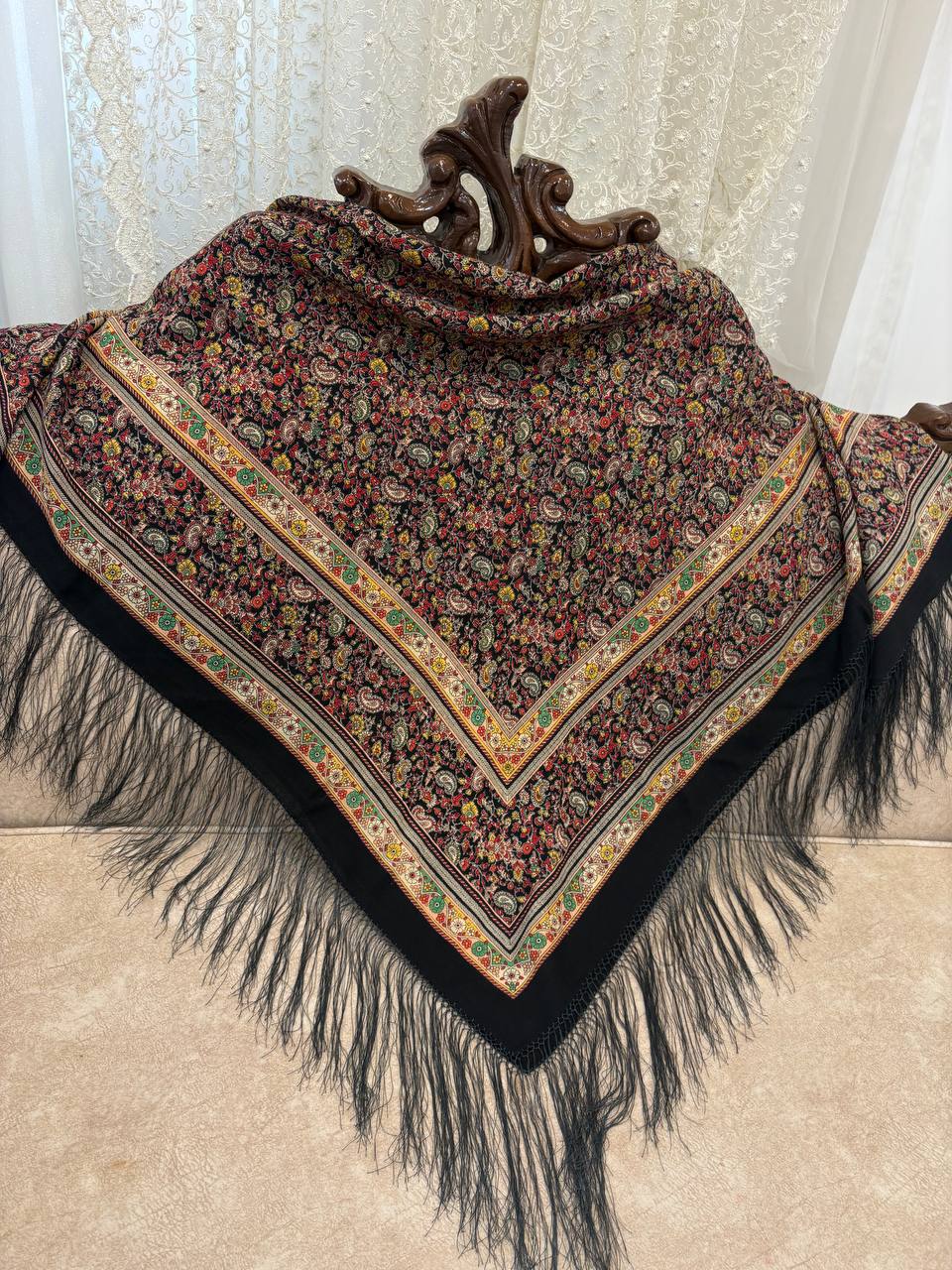 چارقد ایتالیایی ترمه ریز کد1997