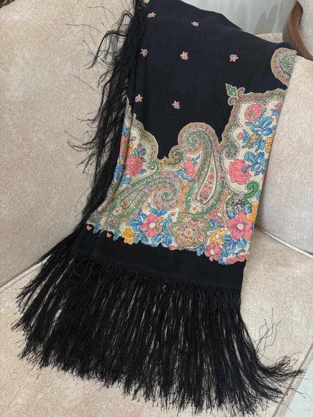 چارقد وسط مشکی ایتالیایی کد1998