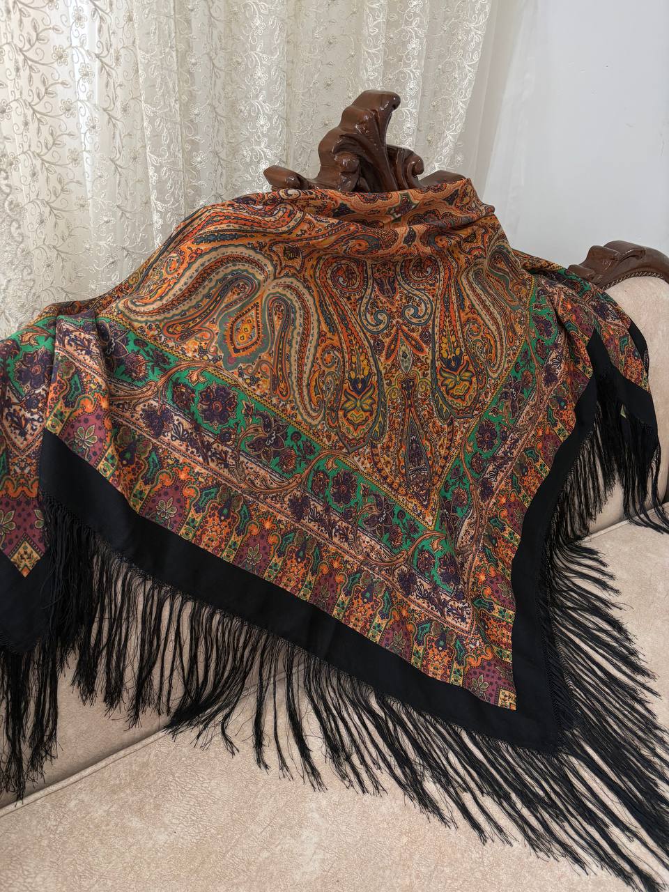 چارقد ایتالیایی آجری خوشرنگ ۲۰۰۲