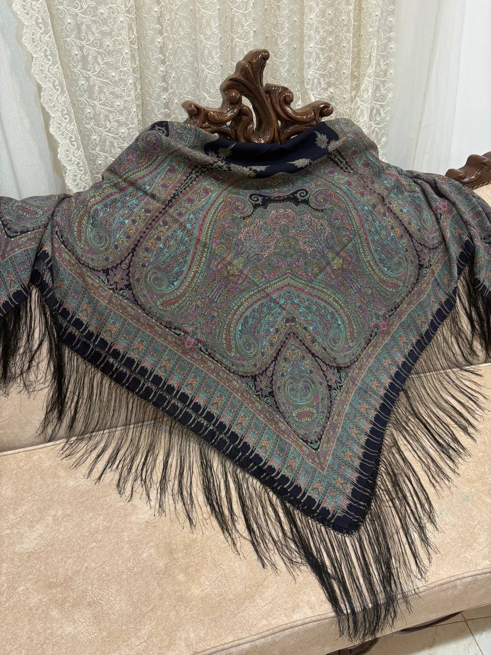 چارقد طوسی سرمه ای کد۲۰۲۸