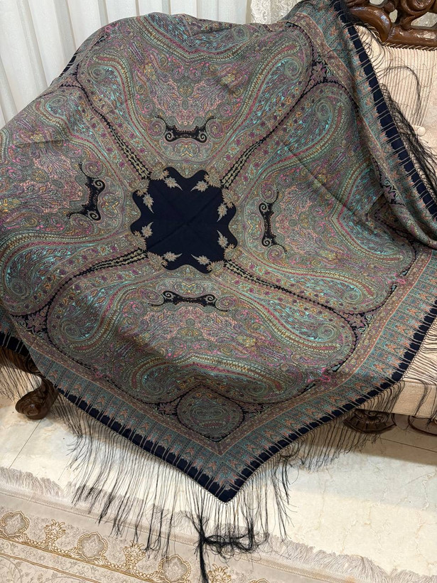 چارقد طوسی سرمه ای کد۲۰۲۸