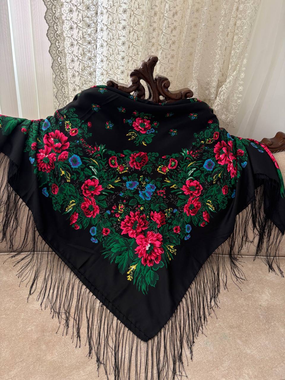 چارقد نخ ترک سورمه ای کد۲۰47