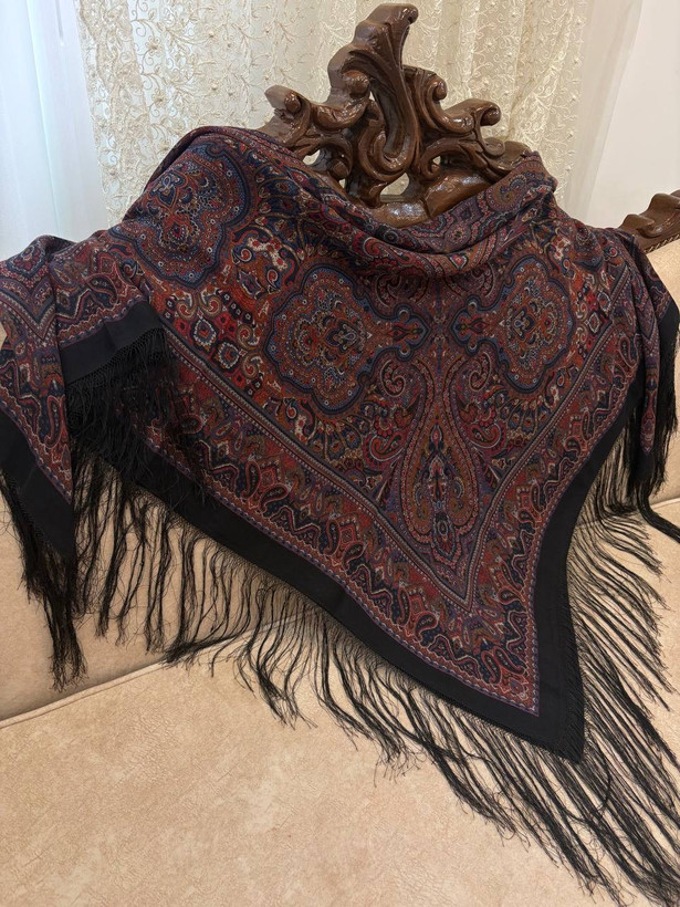چارقد سورمه ای زرشکی خاص کد_۲۰۵۴