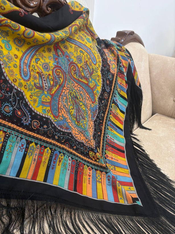چارقد مونالیزا مشکی لیمویی ۲۰۶۳