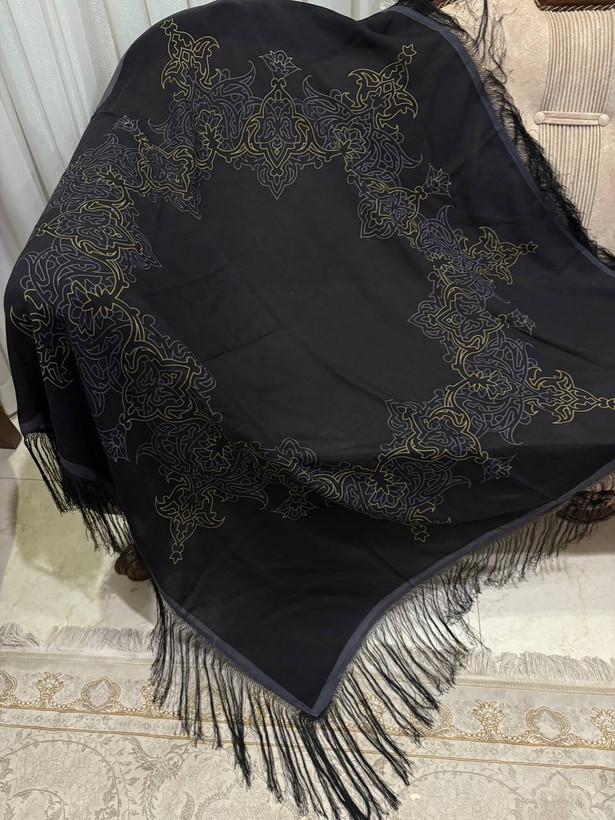 چارقد ایتالیایی مشکی بدون طرح ۲۰۶۴