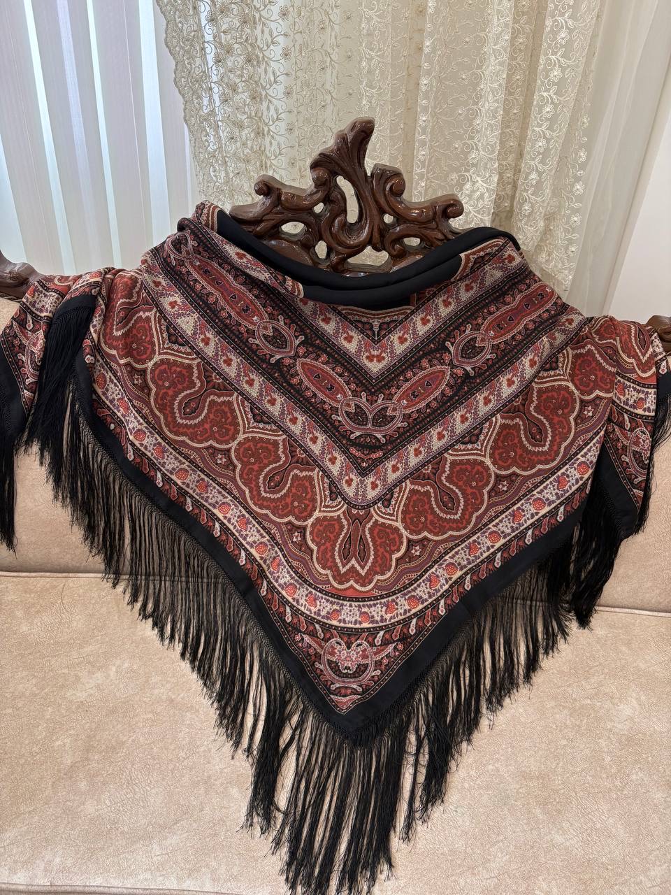 چارقد ایتالیایی مشکی ۲۰۷۸