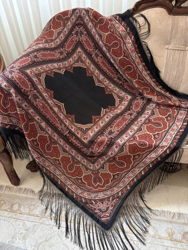 چارقد ایتالیایی مشکی ۲۰۷۸