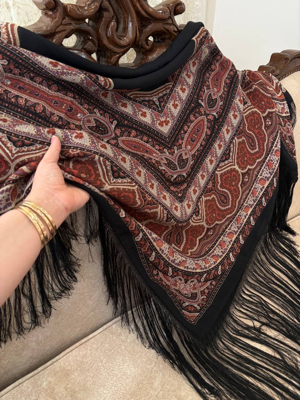چارقد ایتالیایی مشکی ۲۰۷۸