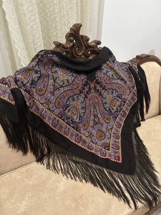 چارقد قهوایی سوخته گلریز ۲۰۸۶