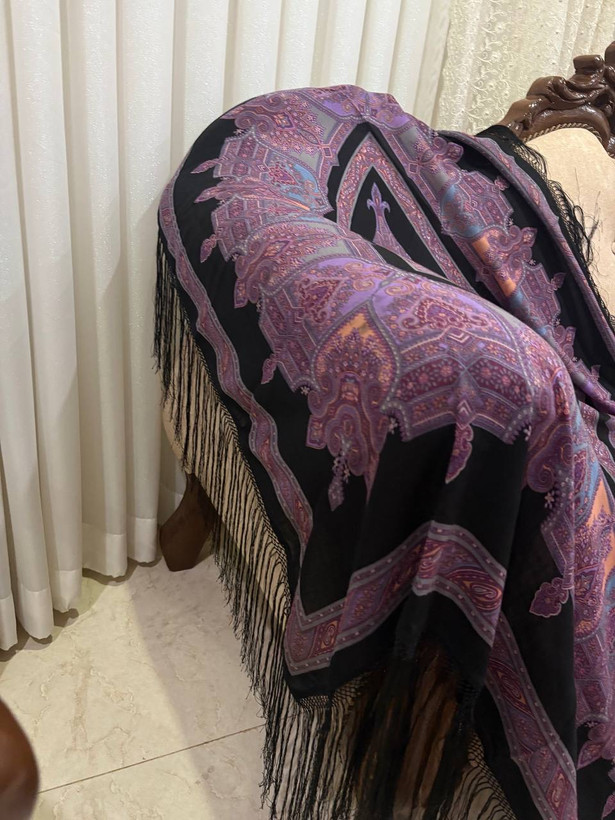 چارقد مشکی بنفش ۲۰۸۷